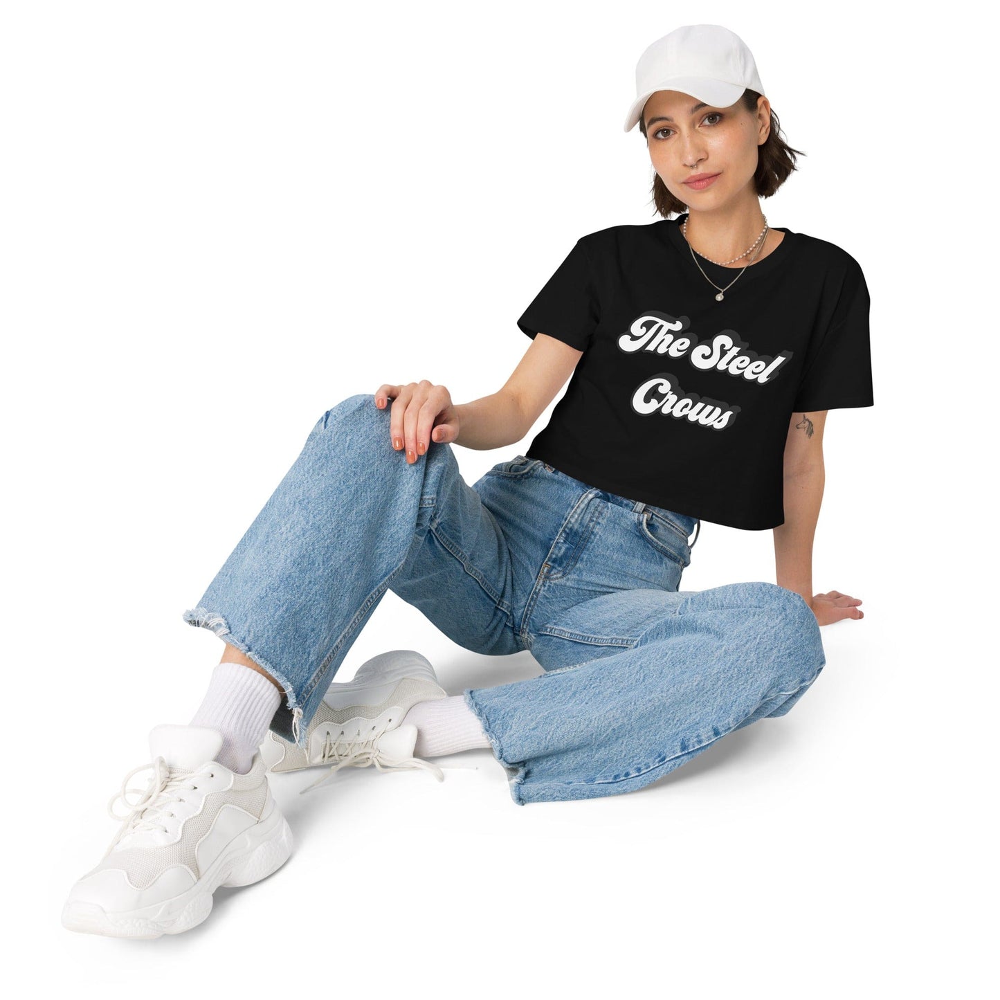 The Steel Crows Vintage Inspired Women’s crop top